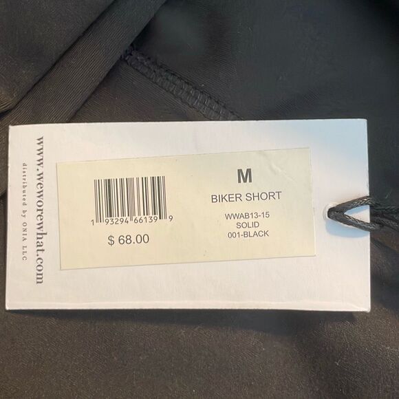 WeWoreWhat Athletic 6" Seamless Biker Short Solid Black M - Picture 6 of 10